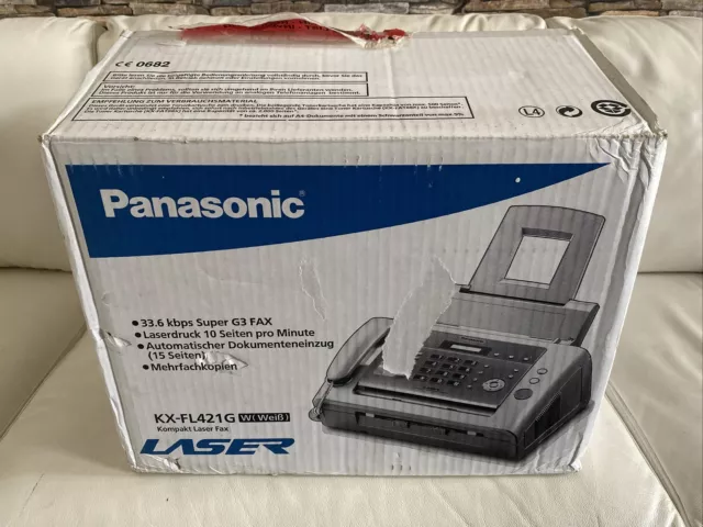 PANASONIC KX-FL421G LASER FAX FAXGERÄT TELEFON RARITÄT + OVP - vom Händler