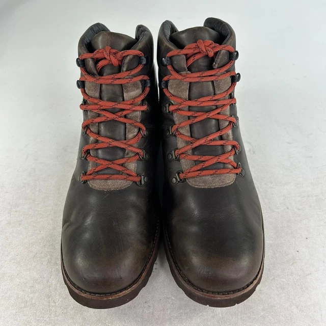 UGG HAFSTEIN MEN'S WTPF Brown Leather Boots US 10 LaceUp Winter