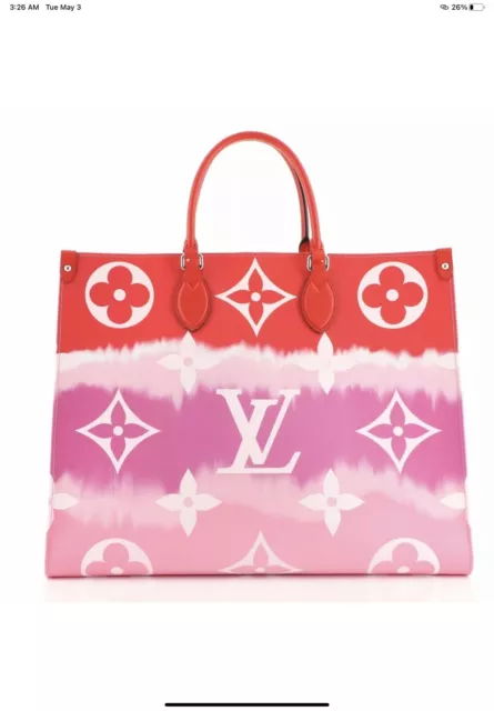 Louis Vuitton Neverfull MM Escale Pastel Pink Cloth ref.215521