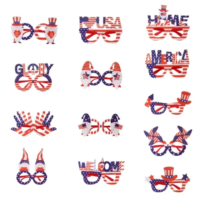 Funny Party Glasses for Independence Day American National Day Photo Booth Props