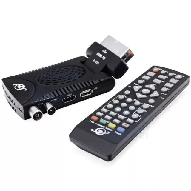 RECEPTOR TV DIGITAL TDT MINIATURA PROFESIONAL PVR GRABADOR USB SD MMC MS  BD2210