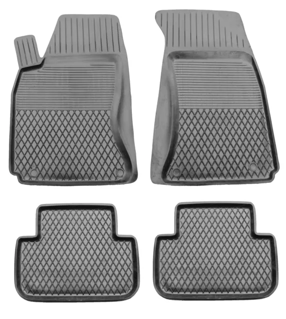 Fußmatten für Audi A4 B8 2007-2016 Gummimatten 3D Passform Hoher Rand