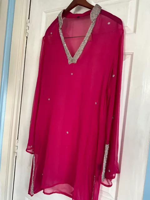 silk chiffon caftan