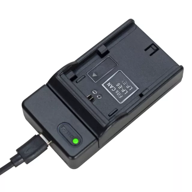 Battery Charger for Canon EOS 6D 7D, 7D Mark II, 70D 80D 5D Mark II, III LP-E6