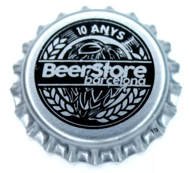 Spain BeerStore Barcelona 10 Anys - Beer Bottle Cap Kronkorken Capsule Chapas