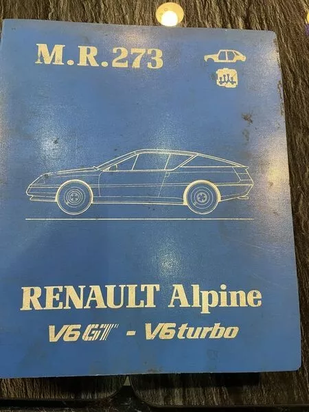 orign. Reparaturanleitung Renault Alpine V6GT / V6 Turbo - D500 / D501 / D502