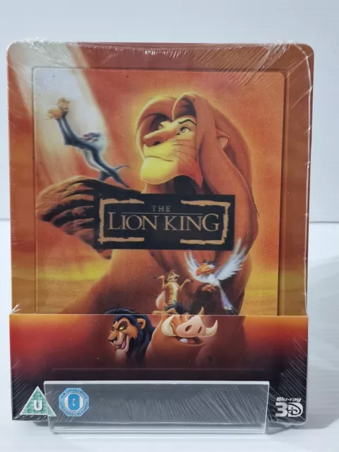 Disney's The Lion King Steelbook 3D & 2D Blu-Ray NEW & SEALED