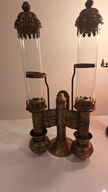ANCIENNE APPLIQUE LAITON ET OPALINE XL VINTAGE