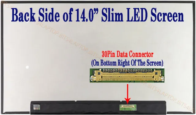 New Compatible For NT140FHM-N46 V8.0 14" IPS FHD LED LCD Screen Display 30 Pin