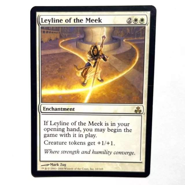 Leyline of the Meek 1x FOIL GPT MTG Guildpact Rare MINT white Leyline of the Meek 1x FOIL GPT MTG Guildpact Rare MINT white