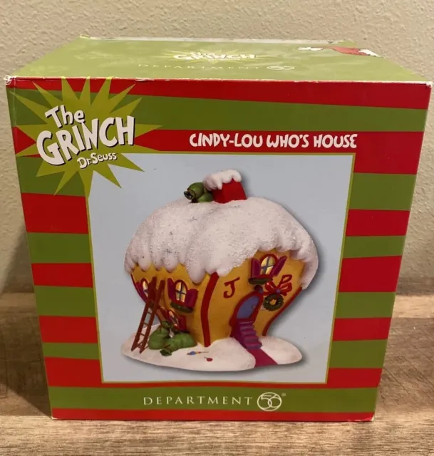 Dept 56 Dr. Seuss The Grinch Cindy Lou Who's House 2011 NEW