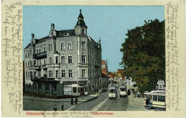 AK Allenstein Ostpreussen, Zeppelinstrasse um 1915