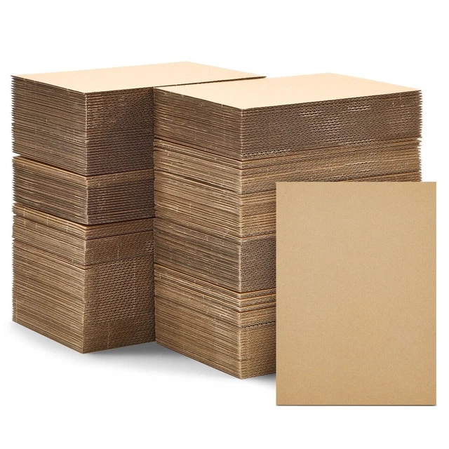 Paquete de 200 hojas de cartón corrugado para correos artesanales 2 mm de espesor, 5 x 7 pulgadas