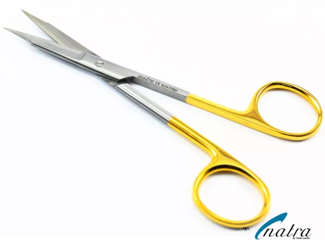 Goldman Fox Schere Gerade TC 13 cm Zahnfleisch Dental chirurgisch OP Micro