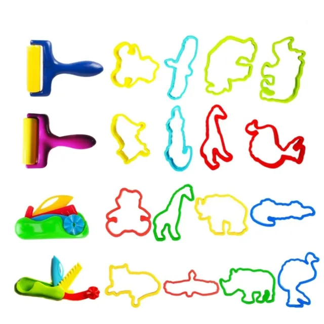42 PIEZAS Niños Informes de Plástico Regalo Para Niños Juguete De Aprendizaje Herramientas de Plastilina