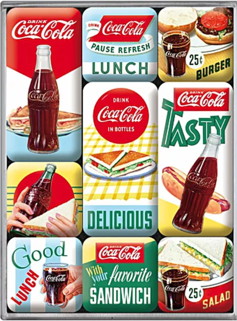 Magnet-Set - Coca-Cola Delicious, 9-teilig