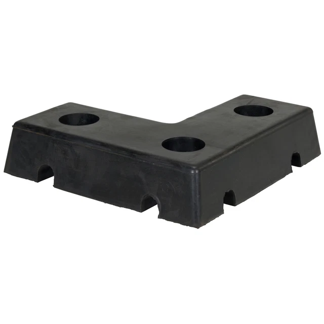 18x18 L Shaped Molded Bumper Product Style Molded Length 4 in Weather Resistant