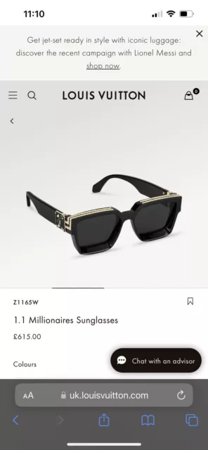 Louis Vuitton New Sunglasses Millionaires Clear Rainbow Z1812E 7PP 58 17 145