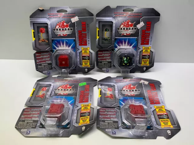 LOTTO 4x BAKUGAN GUNDALIAN INVADERS BATTLE GEAR NEW SEALED NUOVI SIGILLATI #27