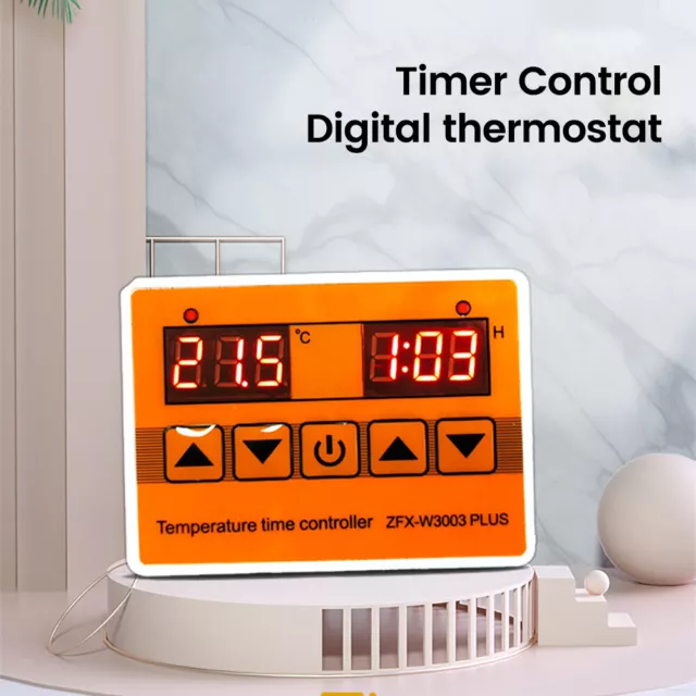 Controlador de temperatura LED digital 12V/24V/220V sonda interruptor de control termostato