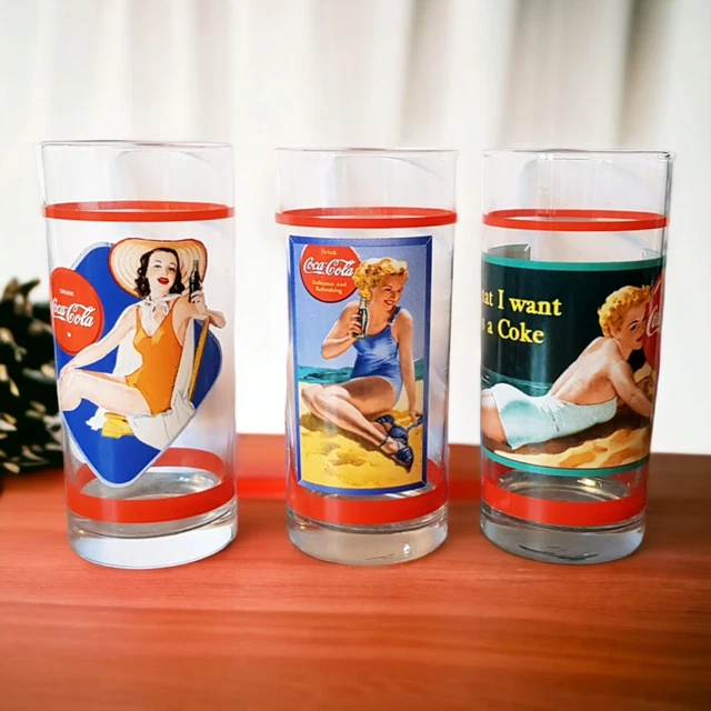 COCA COLA LOT De 2 Verres Collector - Design Ours Polaire EUR 15,00