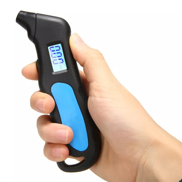 Tire Pressure Guage Digital Car Bike Truck Auto Air-LCD Meter Tester Tyre Gauge 3