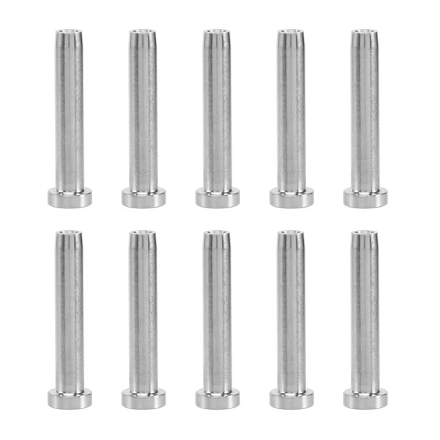 10Pcs Stainless Steel Stemball Swage Stud Dead Ends Threaded Stud Paired with X5