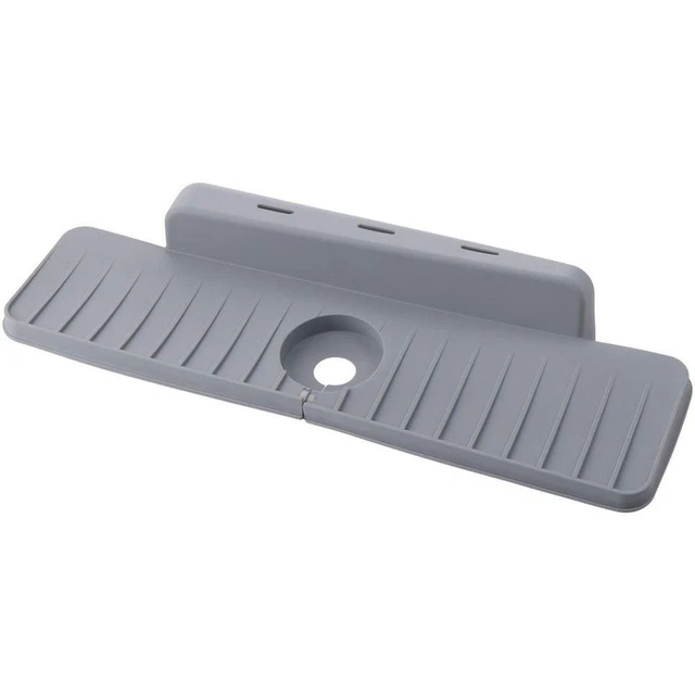 Drain Mat Sink Splash Guard Pad Countertop Faucet Water Catcher Tray