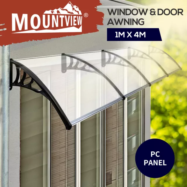 Mountview Window Door Awning Outdoor Canopy UV Patio Rain Cover DIY 1M X 4M