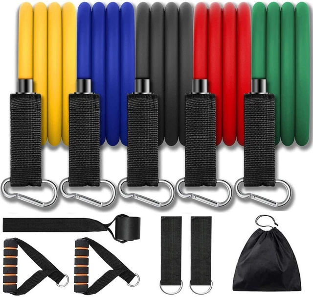 100LB Resistance Bands Set for Home Workouts, Physical Therapy - Exercise...