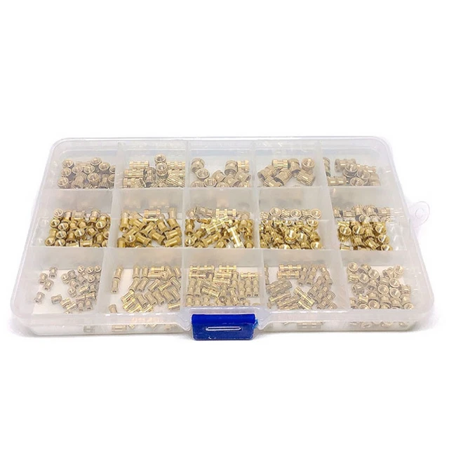 M2 M3 M4 M5 Filo In ottone Dadi Inserimento 330pz per Più Applicazioni