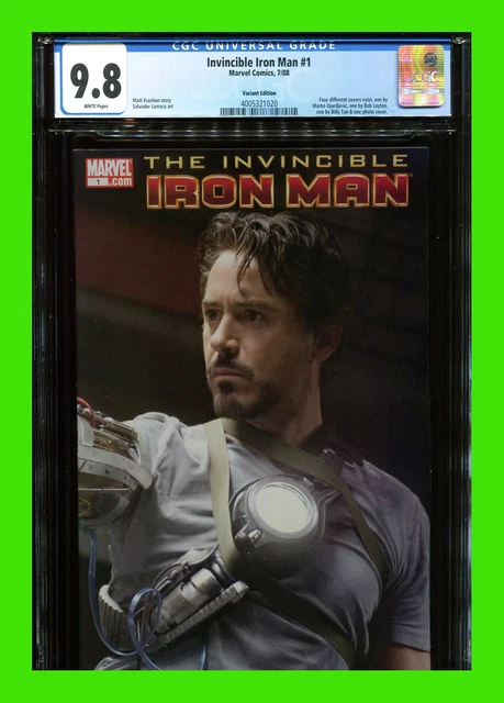 Invincible Iron Man #1 CGC 9.8 Robert Downey Jr Photo Variant MCU Disney+