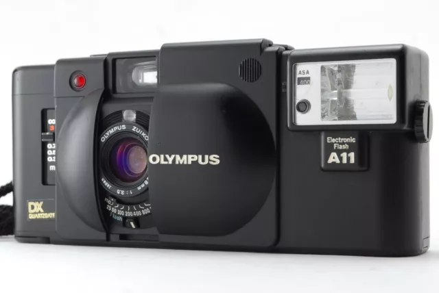[EXC+5] Olympus XA4 Macro 35mm Film Camera Point & Shoot A11 FLASH From JAPAN