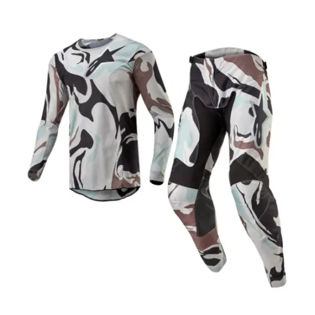 2024 Alpinestars RACER TACTICAL IRON CAMO DUST GREY Motocross Gear Adult