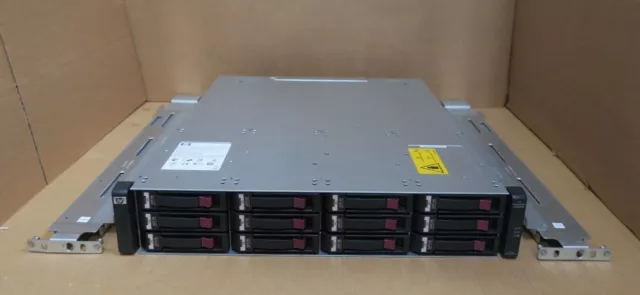 HP STORAGEWORKS AJ750A MSA2000 STORAGE ARRAY W/ DUAL HP AJ751A 12 x 450GB 15K