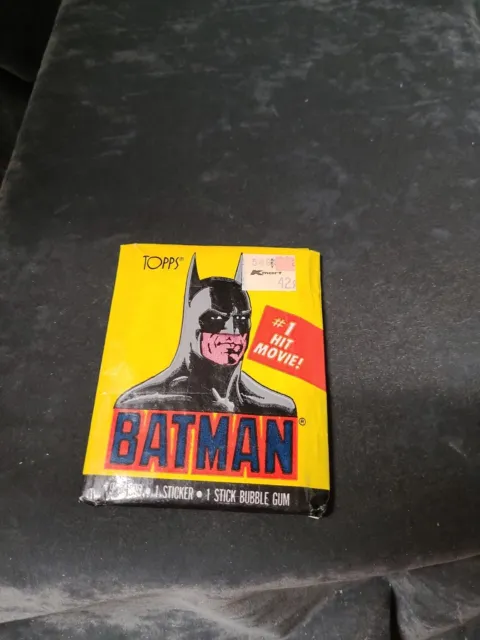 1989 Topps Batman (1st Series) Trading Cards. (1) Sealed Wax Pack. Vintage!