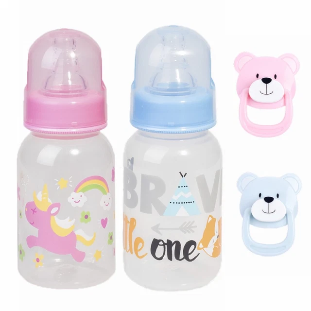 Magnetic Dummy Pacifier Feeding Bottle for Reborn Baby Dolls Accessories Gifts