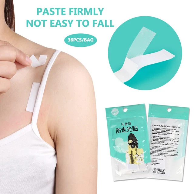 36Pc Clear Double Sided Tape For Dress Body Skin Anti-Exposure Adhesive Stick F3
