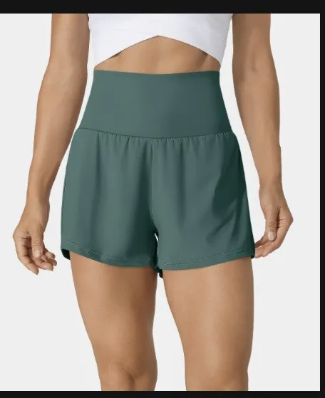 HALARA SUPER HIGH Waisted 2-in-1 Yoga 2.5” Shorts Size Small Women's Black  NWT $38.57 - PicClick AU