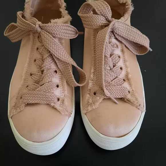 Steve Madden Greyla Lace Up Casual Sneakers Shoes Pink Size 5 3