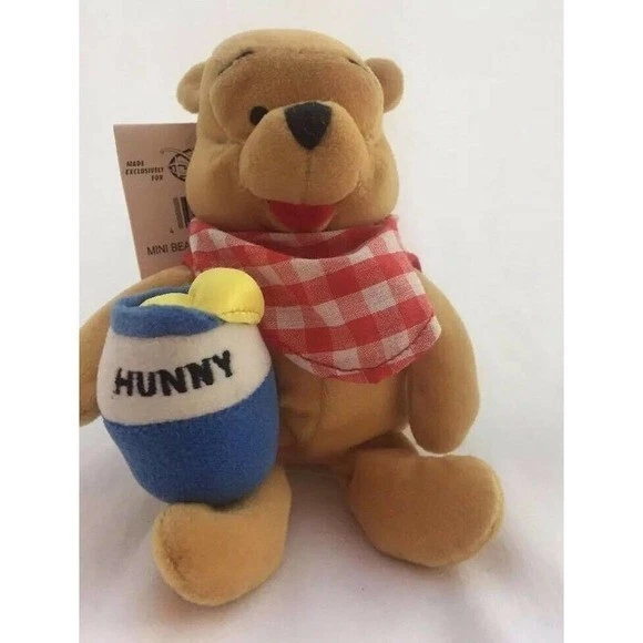 DISNEY STORE PICNIC Winnie The Pooh Mini Bean Bag Plush 8 Doll NEW disney-store-picnic-winnie-the-pooh-mini-bean-bag-plush-8-doll-new