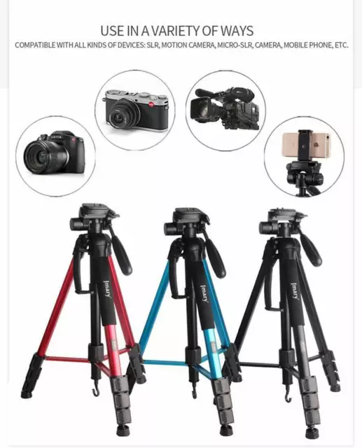 Treppiedi Supporto Fotocamera Telefono Testa Flessibile DSLR Polpo Portatile Red