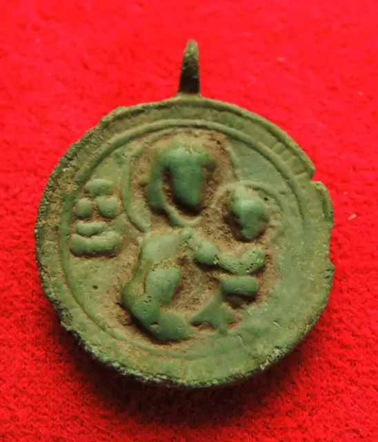 Ancient bronze Viking religious pendant 10th-12th century