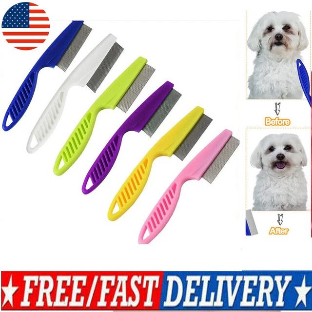 Handle Ultra Fine Metal Teeth Comb Remove Nit Lice Eggs Pet Flea for Clean Hair