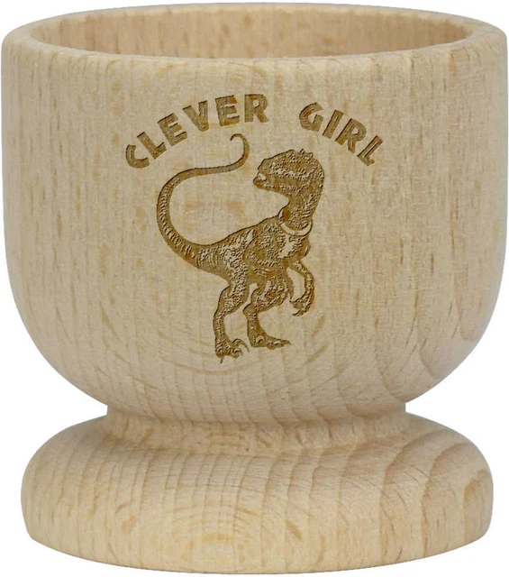 "Taza de huevo de madera ""Clever Girl Dinosaur"" (EC00023813)"