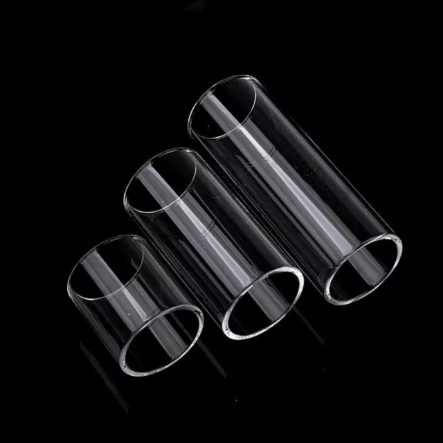 3Pcs Clear Glass Bottleneck Slide Set for Acoustic Electric Guitar Accessories