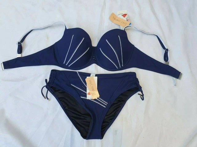 Bas De Maillot De Bain Lise Charmel Taille 46 - Neuf Avec étiquette, Rouge Et Or