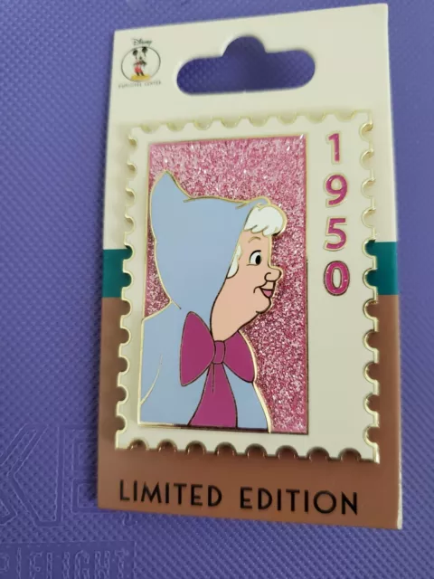 Disney Trading Pin DEC Cast Member Cinderella Fairy Godmother Stamp LE 250 Pin