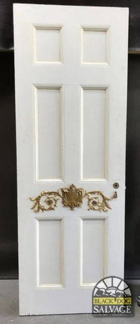 Ornate 6 Panel Door with Appliques, 31 3/4" x 89"
