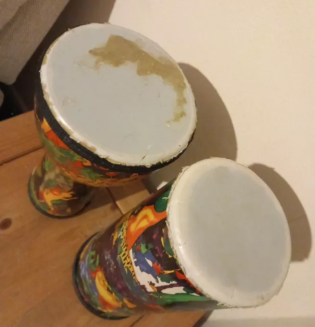 2x Remo Kids Percussion Djembe Drums Needing New Skins 2